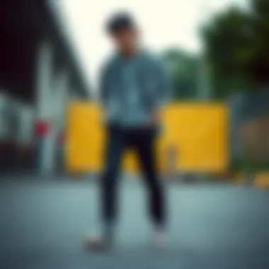 Stylish Outfit Pairing with Black Jeans Stylish pairing of black jeans with casual footwear and accessories