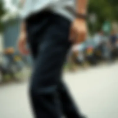 Eco-friendly black jeans made from sustainable materials
