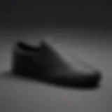 Sleek design of all black Nike slip-ons showcasing their minimalist aesthetic