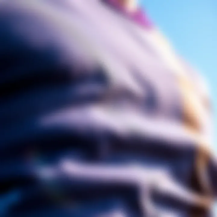 Close-up of fabric texture and quality of tank tops