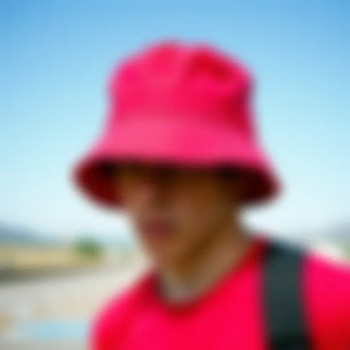 Classic bucket cap design showcasing vibrant colors