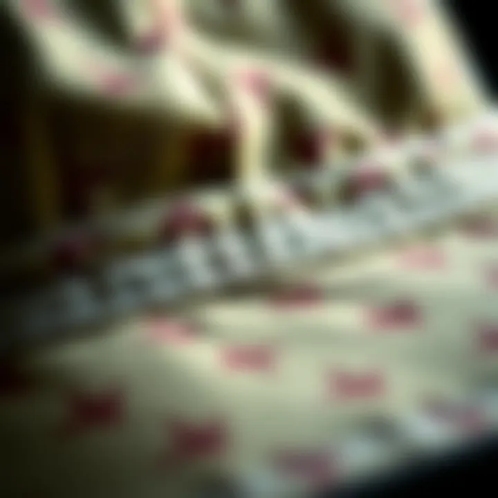 Close-up of bucket cap fabric and stitching details