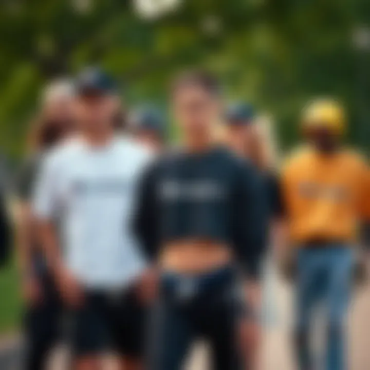 Fashion and Community: Champion Heritage Crop Top Fashionable group wearing Champion Heritage Crop Top