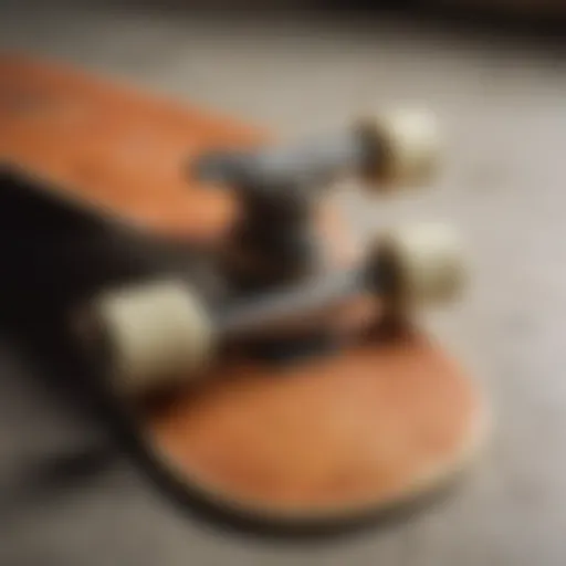 A vintage skateboard showcasing the classic design elements from the 1970s.