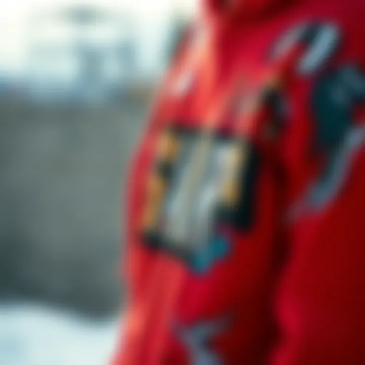 Artistry and Personalization in Skate Fashion Close-up of a red hoodie adorned with unique skate graphics