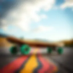 Custom longboard designs showcasing vibrant graphics