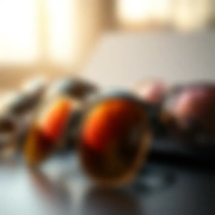 A collection of sunglasses highlighting various materials used