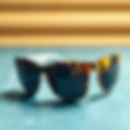 Trendy sunglasses showcasing unique designs and colors