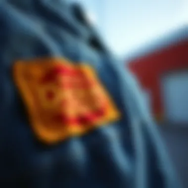 Durable Fabric of Dickies Overalls Close-up of the durable fabric used in Dickies overalls