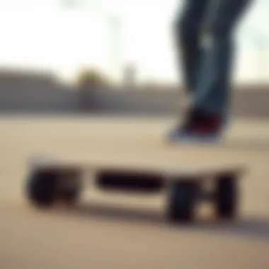 A diagram illustrating safety measures for electric skateboarding