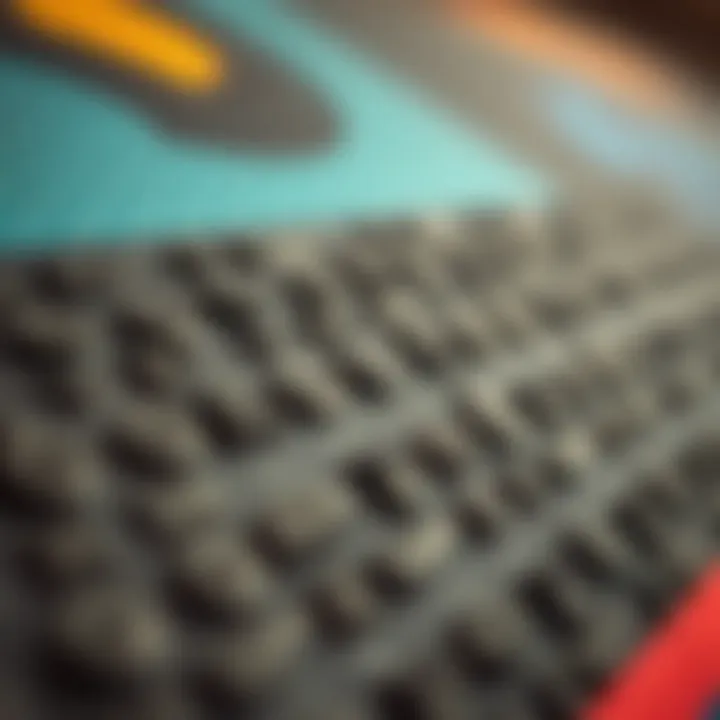 Close-up of high-performance griptape material highlighting texture and grip