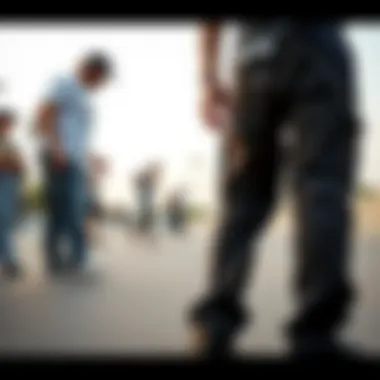 Evolution timeline of starter pants in skateboarding culture
