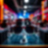 Stylish sunglasses displayed on a vibrant background