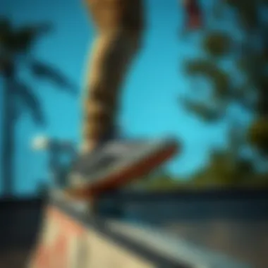 Skater wearing All Black UltraRange Vans on a ramp