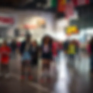 A diverse group enjoying roller skating in a community event organized by a local skate shop