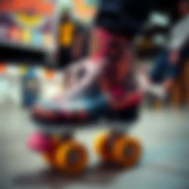 Unique roller skate designs reflecting cultural heritage available at a local shop