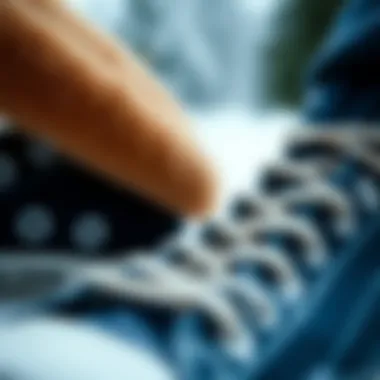 Close-up of the materials used in the Converse Chuck Taylor All Star Winter