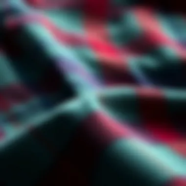 Material Excellence: The Craftsmanship of Dickeys Flannel Close-up of the fabric showcasing Dickeys flannel's quality