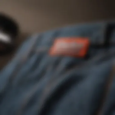 The Craftsmanship of Dickies Pants Close-up of Dickies pants showcasing stitching and fabric quality