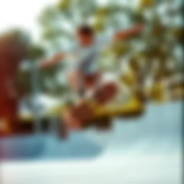 Emerica Skater Performing a Trick Skater showcasing impressive tricks while wearing signature Emerica apparel.