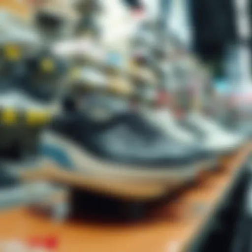 Showcasing Adidas skate shoes on a skateboard