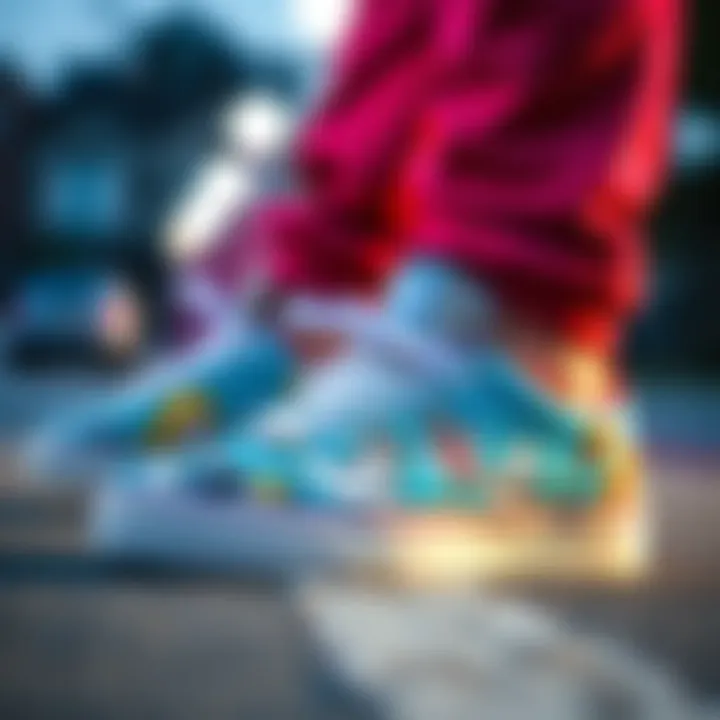 Vibrant Designs of Looney Tunes Shoes Vibrant Looney Tunes shoes showcasing classic cartoon characters