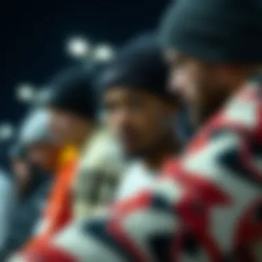 Group of skaters wearing Nike beanies