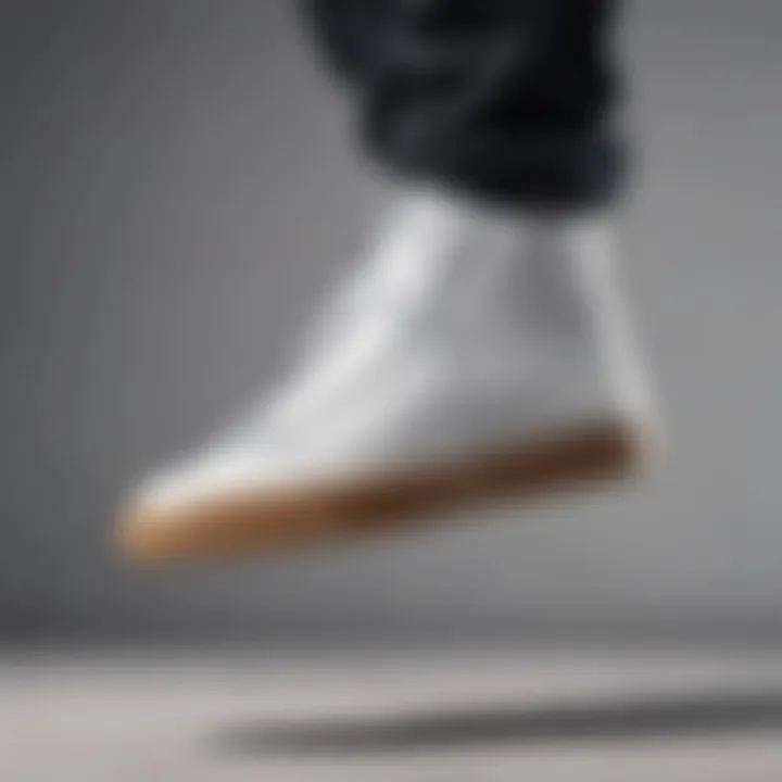 Nike SB Zoom Blazer Mid White showcasing its sleek silhouette