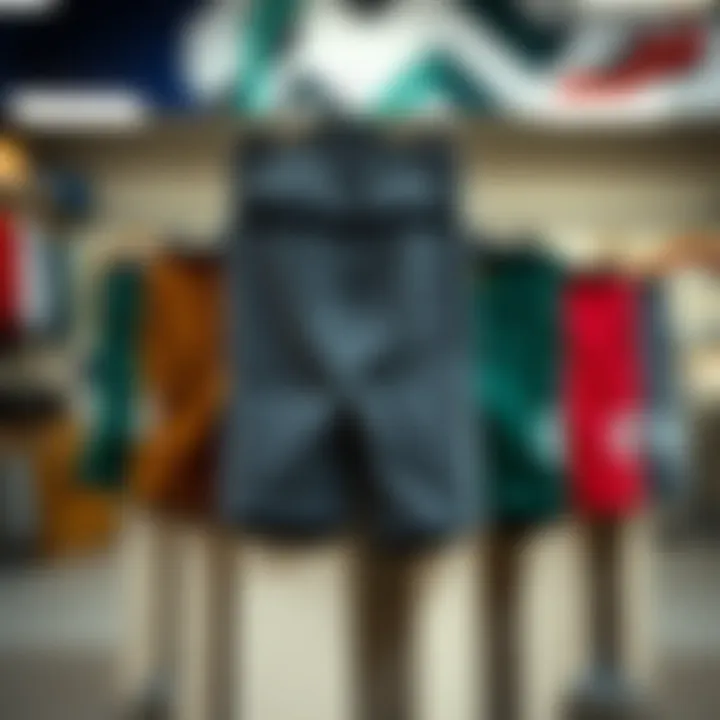 Stylish RSQ shorts in various colors on display