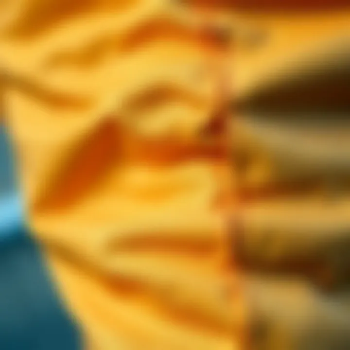 Close-up of RSQ shorts showcasing fabric texture