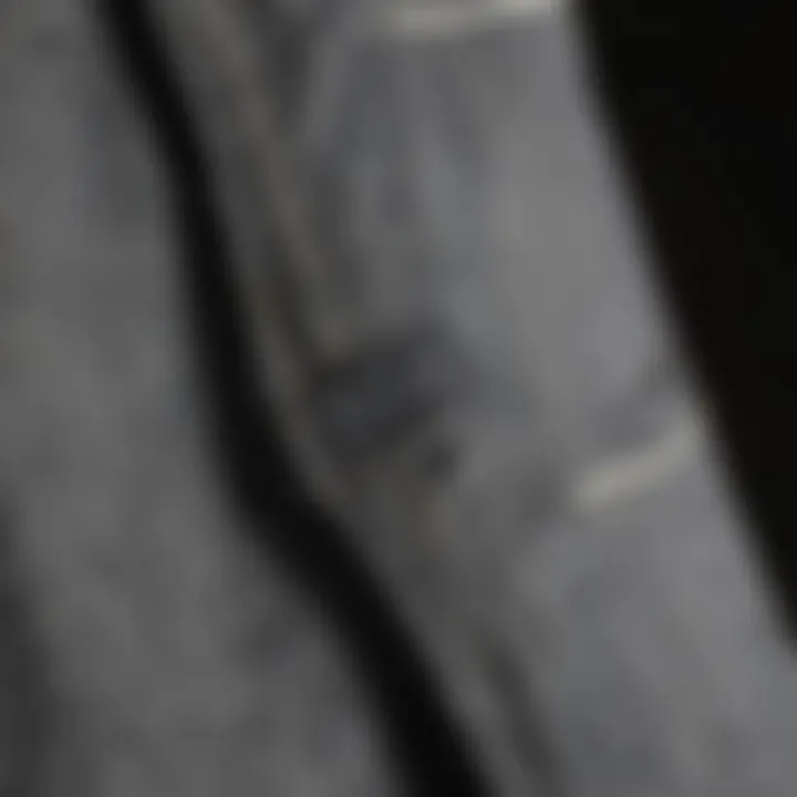 Close-up of RVCA fabric detail