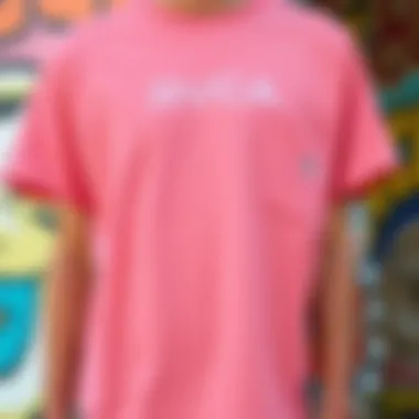 Color palette inspiration for RVCA pink shirt design