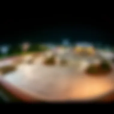 A panoramic view of Station Park showcasing its layout