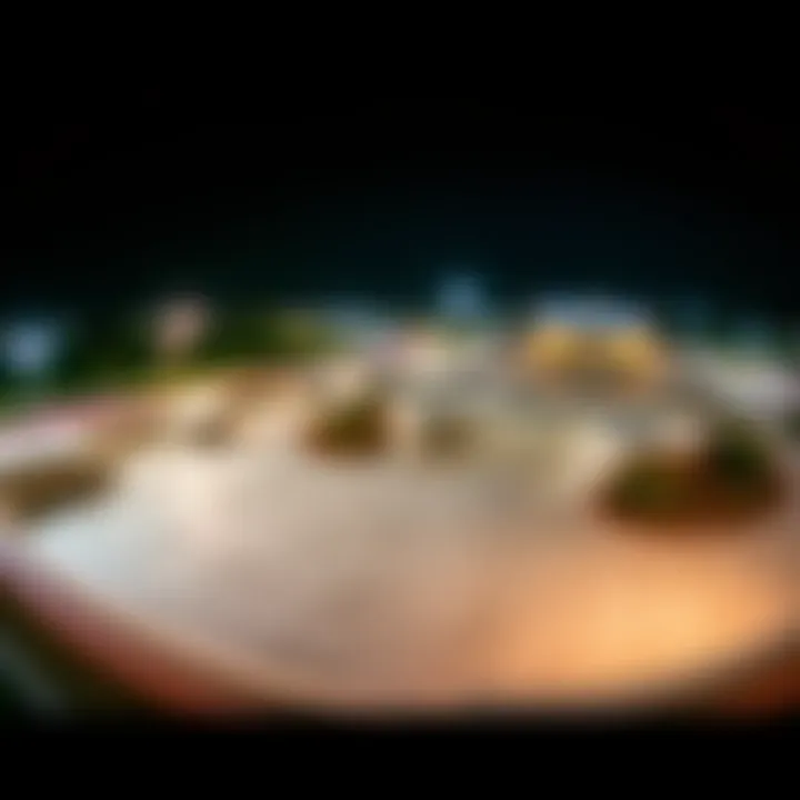 A panoramic view of Station Park showcasing its layout