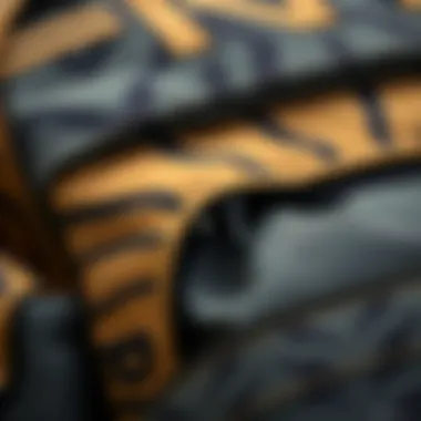 Close-up detailing of the Tasmanian Tiger backpack's fabric and stitching