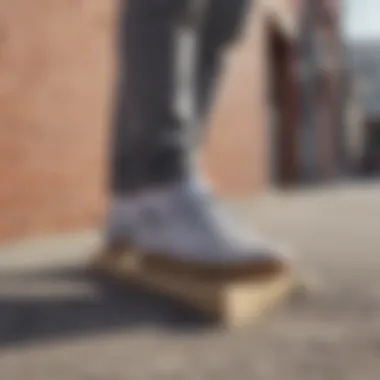 Stylish outfit featuring adidas Busenitz Grey Gum sneaker in an urban setting