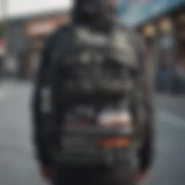 Functional Compartments of the Daypack Adidas daypack featuring various compartments and pockets