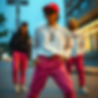 Stylish Outfit with Pink Cargo Pants Fashionable ensemble featuring pink cargo pants paired with accessories