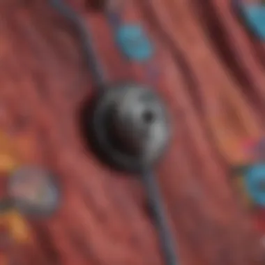 Close-up of fabric texture on a colorful button-up shirt