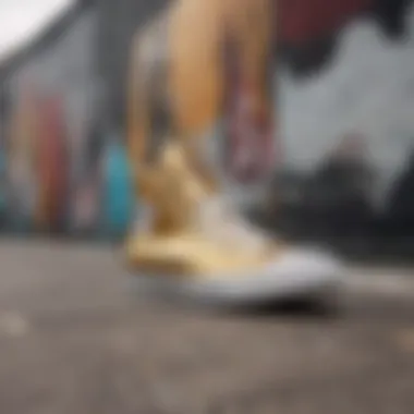 Fashion and Skate Culture Fusion A vibrant street art mural reflecting the fusion of fashion and skate culture.