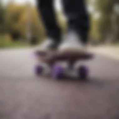 Maintenance tips displayed visually on a purple penny board.