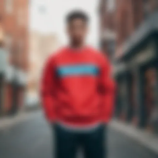 Champion heavyweight reverse weave crewneck in vibrant color