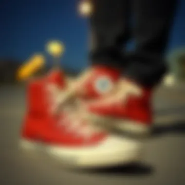 Vintage Advertisement of Converse All Star A vintage advertisement showcasing the history of Converse