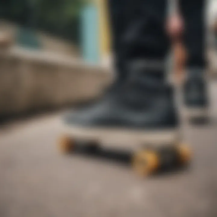 A variety of kick skate shoes in different styles