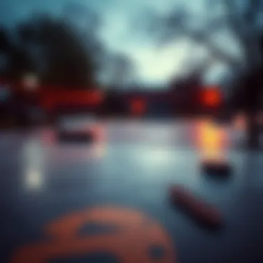 A vibrant skate park reflecting the culture