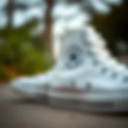 Classic design of high top Converse showcasing its iconic silhouette