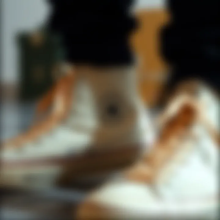 Detailed look at the craftsmanship of Converse sneakers