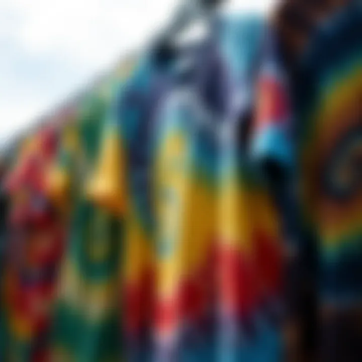 Vintage tie dye shirts collection showcasing styles
