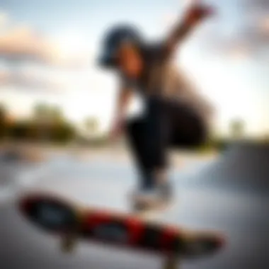 Enhancing Skateboarding with PowerA Headset Skater using the PowerA headset while practicing tricks