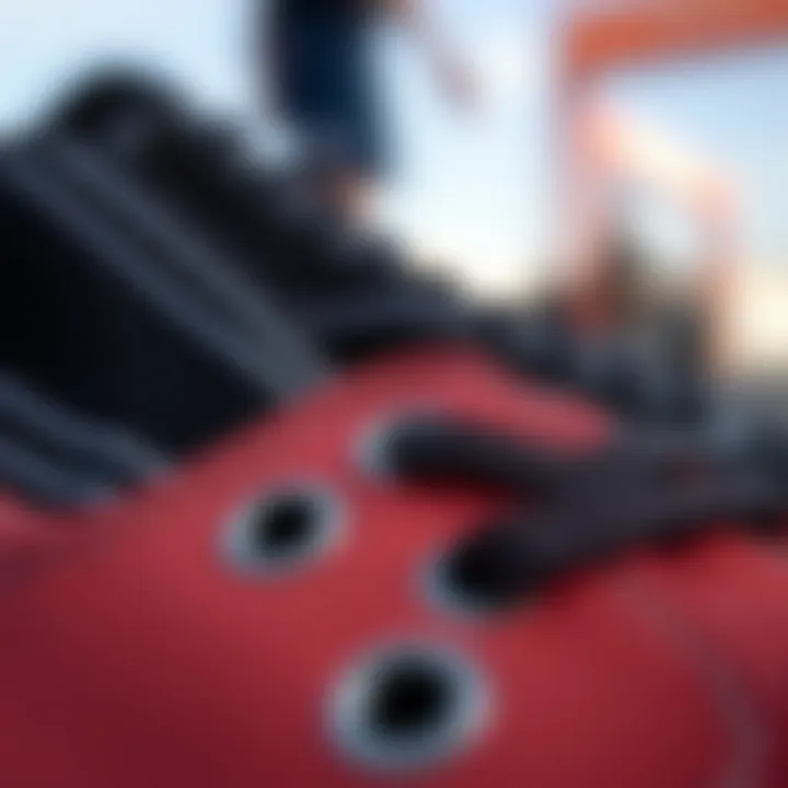 Detailed close-up of the Vans Half Cab's unique design features